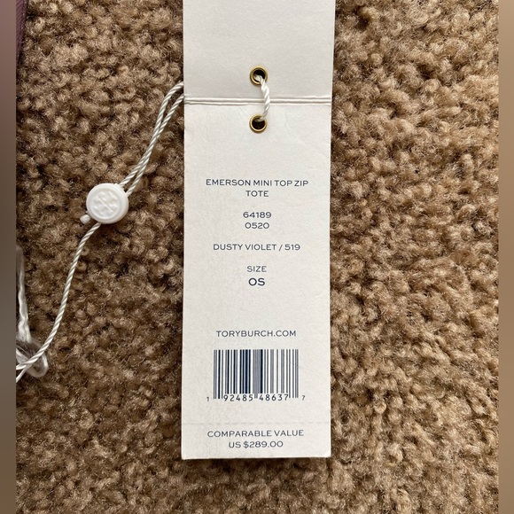 Tory Burch Emerson Mini Top Zip Tote & Emerson Slim Card Case Set - Picture 8 of 11